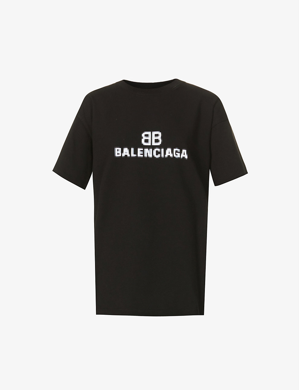 smart Stænke Søgemaskine markedsføring balenciaga branded bomulds-jersey t-shirt sort hvid – balenciaga speed sko  af høj kvalitet